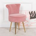 Bedroom Chair - Pink Velvet