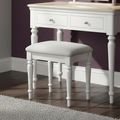 Cromwell Padded Dressing Stool - Grey Painted