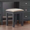 Maine Dressing Stool - Padded - Black