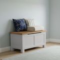 Lundy Blanket Box - Grey Painted