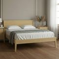 Paris Panelled Bed - Oak - 5ft King Size
