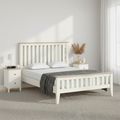 Marlow Slatted Bed - White - 4ft 6in Double