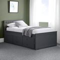 Maisie Bed with Underbed Drawer - Dark Grey