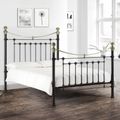Victoria Metal Frame Bed - Black - Sizes Available