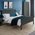 Maine Panel Bed - Black - 3ft Single