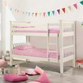 Barcelona Bunk Bed - White - Pine