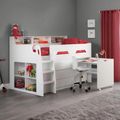 Jupiter Midsleeper Bed - White