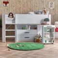 Otis Midsleeper Bed - White