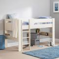 Pluto Midsleeper Bed - White