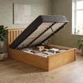 Phoenix Ottoman Storage Bed - 4ft Small Double - Oak