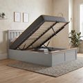 Phoenix Ottoman Storage Bed - 4ft Small Double - Stone Grey