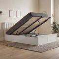 Phoenix Ottoman Storage Bed - 5ft King Size - White