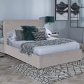 Ashby Beige Fabric Bed - 5ft King Size