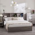 Bali Grey Oak Ottoman Storage Bed - Sizes Available