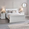 Clermont Panel Bed - White - Sizes Available