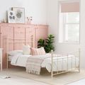 Emily Bed Frame - Cream Metal - Sizes Available
