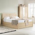 Herringford Ottoman Storage Bed - Oak - Sizes Available