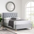 Loxley Ottoman Storage Bed - Grey Fabric - Sizes Available