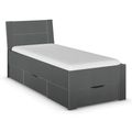 Rauch Aditio 3ft Single Bed - Metallic Dark Grey