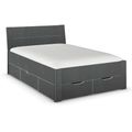 Rauch Aditio 4ft 6in Double Bed - High Gloss Grey