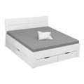Rauch Aditio 6ft Queen Size Bed - High Gloss White