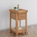 Clarion Oak 1 Drawer Bedside Table