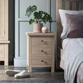 Modern Country Oak - Bedside Cabinet - 3 Drawer