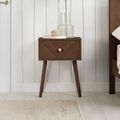 Herringford Bedside Table - 1 Drawer - Walnut
