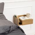 Ashlan Oak 1 Drawer Floating Bedside Table with Shelf