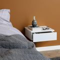 Avignon White 1 Drawer Floating Bedside Table
