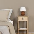 Barcelona Jackson Hickory Oak 1 Drawer Bedside Table