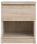 Naia Oak Effect 1 Drawer Bedside Cabinet
