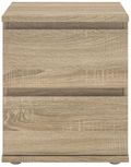 Nova Oak Effect 2 Drawer Bedside Cabinet
