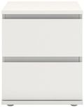 Nova White 2 Drawer Bedside Cabinet