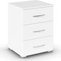 Rauch Aditio 3 Drawer Bedside Cabinet - Alpine White
