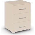 Rauch Aditio 3 Drawer Bedside Cabinet - Champagne