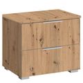 Rauch Alabama 2 Drawer Bedside Cabinet - Artisan Oak