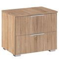 Rauch Alabama 2 Drawer Bedside Cabinet - Sonoma Oak