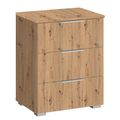 Rauch Alabama 3 Drawer Bedside Cabinet - Artisan Oak