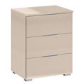Rauch Alabama 3 Drawer Bedside Cabinet - Champagne