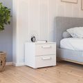 Rauch Evelyn 2 Drawer Bedside Cabinet - Alpine White