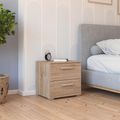 Rauch Evelyn 2 Drawer Bedside Cabinet - Sonoma Oak