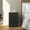 Rauch Flipp 3 Drawer Bedside Cabinet with Adjustable Height - Graphite