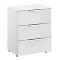 Rauch Texas 3 Drawer Bedside Cabinet - Alpine White