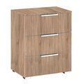 Rauch Texas 3 Drawer Bedside Cabinet - Sonoma Oak