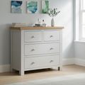 Lundy Chest - 2+2 Drawer - Grey Painted