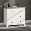 Lundy Chest - 2+2 Drawer - White Painted