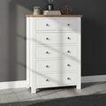 Lundy Chest - 2+4 Drawer - White Painted