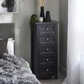 Maine Chest of Drawers - 5 Drawer - Tall - Black