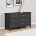 Maine Chest of Drawers - 6 Drawer - Wide - Black